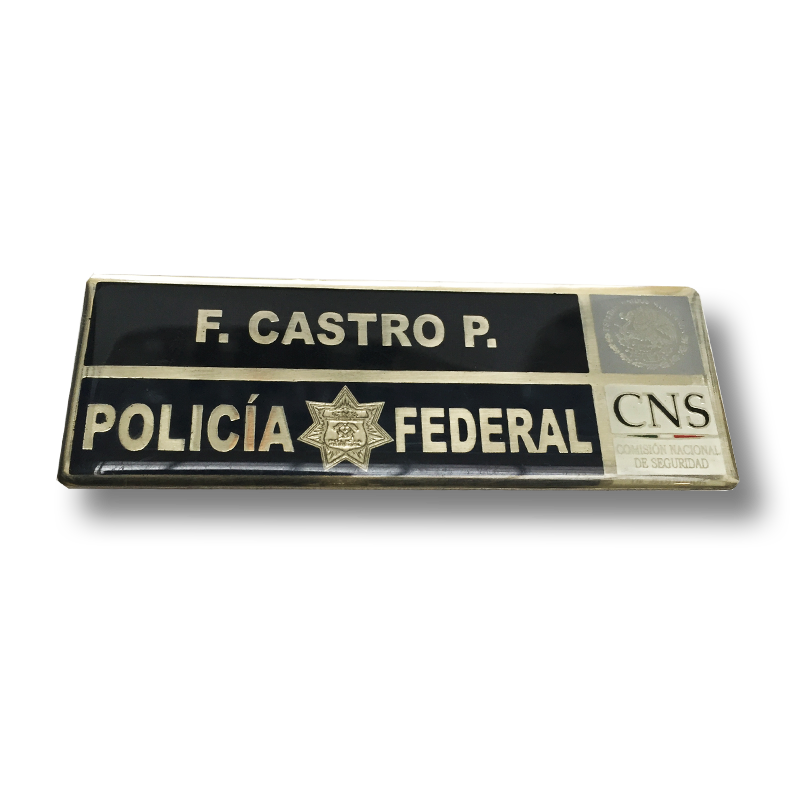 Placa Policía Federal - Inmenta